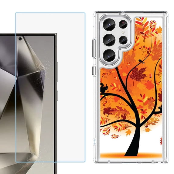 Phone Case for Samsung Galaxy S26 Ultra, with Screen Protector, by OneToughShield - Golden Tree