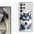 thumbnail image 1 of Phone Case for Samsung Galaxy S26 Ultra, with Screen Protector, by OneToughShield - Husky Puppy, 1 of 5