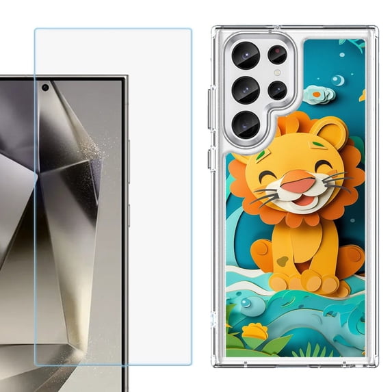 Phone Case for Samsung Galaxy S26 Ultra, with Screen Protector, by OneToughShield - Lion Craft
