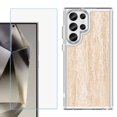 thumbnail image 1 of Phone Case for Samsung Galaxy S26 Ultra, with Screen Protector, by OneToughShield - Marble/Coffee Tone, 1 of 5
