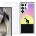 thumbnail image 1 of Phone Case for Samsung Galaxy S26 Ultra, with Screen Protector, by OneToughShield - Moonlight Giraffe, 1 of 5