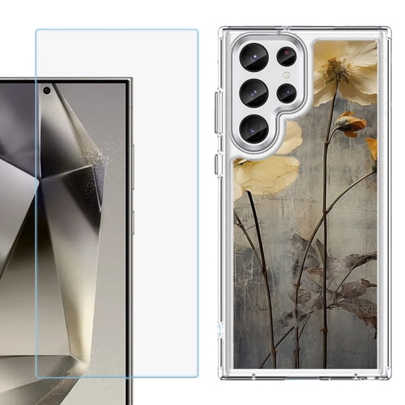 Phone Case for Samsung Galaxy S26 Ultra, with Screen Protector, by OneToughShield - Myth Flower