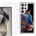 thumbnail image 1 of Phone Case for Samsung Galaxy S26 Ultra, with Screen Protector, by OneToughShield - Neon Tiger, 1 of 5