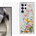 thumbnail image 1 of Phone Case for Samsung Galaxy S26 Ultra, with Screen Protector, by OneToughShield - Pastel Flowers, 1 of 5