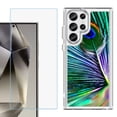 thumbnail image 1 of Phone Case for Samsung Galaxy S26 Ultra, with Screen Protector, by OneToughShield - Peacock Feather, 1 of 5