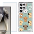 thumbnail image 1 of Phone Case for Samsung Galaxy S26 Ultra, with Screen Protector, by OneToughShield - Puppies, 1 of 5