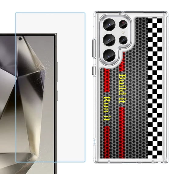 Phone Case for Samsung Galaxy S26 Ultra, with Screen Protector, by OneToughShield - Racing