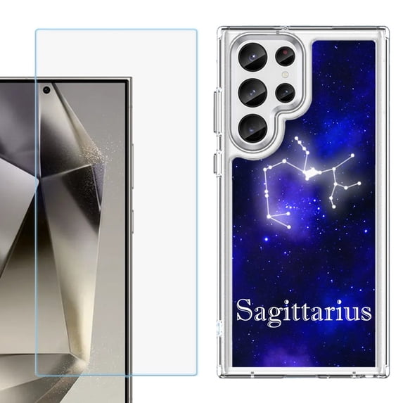 Phone Case for Samsung Galaxy S26 Ultra, with Screen Protector, by OneToughShield - Sagittarius