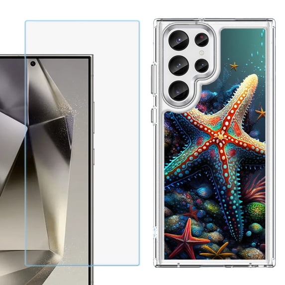 Phone Case for Samsung Galaxy S26 Ultra, with Screen Protector, by OneToughShield - Starfish