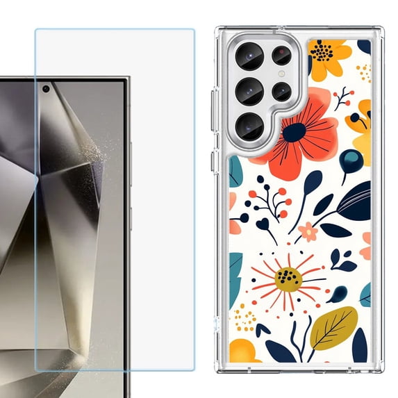 Phone Case for Samsung Galaxy S26 Ultra, with Screen Protector, by OneToughShield - Summer Season