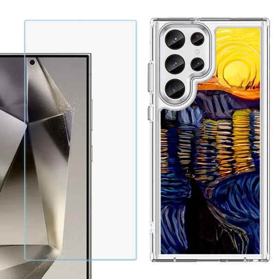 Phone Case for Samsung Galaxy S26 Ultra, with Screen Protector, by OneToughShield - Sunset River
