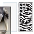 thumbnail image 1 of Phone Case for Samsung Galaxy S26 Ultra, with Screen Protector, by OneToughShield - Zebra B/W, 1 of 5