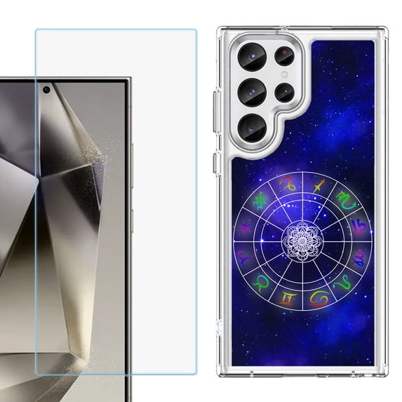 Phone Case for Samsung Galaxy S26 Ultra, with Screen Protector, by OneToughShield - Zodiac / Horoscope