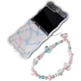 thumbnail image 1 of Phone Case for Samsung Galaxy Z Flip 6,Cute Bow Pattern Shockproof Protective Folding Phone Shell,Cover for Boys Girly (with Chain), 1 of 12