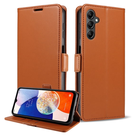Phone Case for Samsung S24Ultra Mobile Phone Leather Case S23FE Side Buckle Mobile Phone Case M15 5G Card Flip Case
