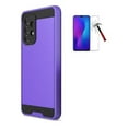 thumbnail image 1 of Phone Case for Straight Talk Samsung Galaxy A54 5G, Slim Hybrid Case Cover + Tempered Glass (Purple), 1 of 5