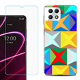 thumbnail image 1 of Phone Case for T-Mobile Revvl 7 5G, Shockproof Case Cover with Tempered Glass Screen Protector, by OneToughShield - Abstract Color, 1 of 1