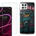 thumbnail image 1 of Phone Case for T-Mobile Revvl 7 5G, Shockproof Case Cover with Tempered Glass Screen Protector, by OneToughShield - Abstract Menu, 1 of 1