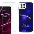 thumbnail image 1 of Phone Case for T-Mobile Revvl 7 5G, Shockproof Case Cover with Tempered Glass Screen Protector, by OneToughShield - Aries, 1 of 1