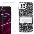 thumbnail image 1 of Phone Case for T-Mobile Revvl 7 5G, Shockproof Case Cover with Tempered Glass Screen Protector, by OneToughShield - Composition Book, 1 of 1