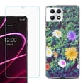 thumbnail image 1 of Phone Case for T-Mobile Revvl 7 5G, Shockproof Case Cover with Tempered Glass Screen Protector, by OneToughShield - Daisy Paint, 1 of 1