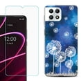 thumbnail image 1 of Phone Case for T-Mobile Revvl 7 5G, Shockproof Case Cover with Tempered Glass Screen Protector, by OneToughShield - Dandelion Stars, 1 of 1