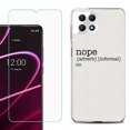 thumbnail image 1 of Phone Case for T-Mobile Revvl 7 5G, Shockproof Case Cover with Tempered Glass Screen Protector, by OneToughShield - Dictionary/Nope, 1 of 1