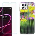 thumbnail image 1 of Phone Case for T-Mobile Revvl 7 5G, Shockproof Case Cover with Tempered Glass Screen Protector, by OneToughShield - Dream Flower, 1 of 1