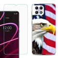 thumbnail image 1 of Phone Case for T-Mobile Revvl 7 5G, Shockproof Case Cover with Tempered Glass Screen Protector, by OneToughShield - Eagle, 1 of 1
