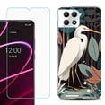 thumbnail image 1 of Phone Case for T-Mobile Revvl 7 5G, Shockproof Case Cover with Tempered Glass Screen Protector, by OneToughShield - Egret, 1 of 1