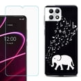 thumbnail image 1 of Phone Case for T-Mobile Revvl 7 5G, Shockproof Case Cover with Tempered Glass Screen Protector, by OneToughShield - Elephant Music, 1 of 1