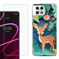 thumbnail image 1 of Phone Case for T-Mobile Revvl 7 5G, Shockproof Case Cover with Tempered Glass Screen Protector, by OneToughShield - Fawn Craft, 1 of 1
