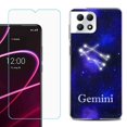 thumbnail image 1 of Phone Case for T-Mobile Revvl 7 5G, Shockproof Case Cover with Tempered Glass Screen Protector, by OneToughShield - Gemini, 1 of 1