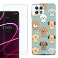 thumbnail image 1 of Phone Case for T-Mobile Revvl 7 5G, Shockproof Case Cover with Tempered Glass Screen Protector, by OneToughShield - Puppies, 1 of 1