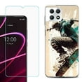 thumbnail image 1 of Phone Case for T-Mobile Revvl 7 5G, Shockproof Case Cover with Tempered Glass Screen Protector, by OneToughShield - Skateboarding, 1 of 1