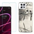 thumbnail image 1 of Phone Case for T-Mobile Revvl 7 5G, Shockproof Case Cover with Tempered Glass Screen Protector, by OneToughShield - Springtime Birds, 1 of 1