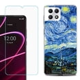 thumbnail image 1 of Phone Case for T-Mobile Revvl 7 5G, Shockproof Case Cover with Tempered Glass Screen Protector, by OneToughShield - Starry Night Paris, 1 of 1