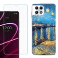 thumbnail image 1 of Phone Case for T-Mobile Revvl 7 5G, Shockproof Case Cover with Tempered Glass Screen Protector, by OneToughShield - Starry Night Rhone, 1 of 1
