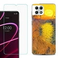 thumbnail image 1 of Phone Case for T-Mobile Revvl 7 5G, Shockproof Case Cover with Tempered Glass Screen Protector, by OneToughShield - Sunset, 1 of 1