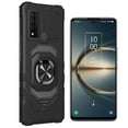 thumbnail image 1 of Phone Case for TCL 30 V 5G (Verizon),  Ring Stand Tough Hybrid Case Cover (Black), 1 of 5