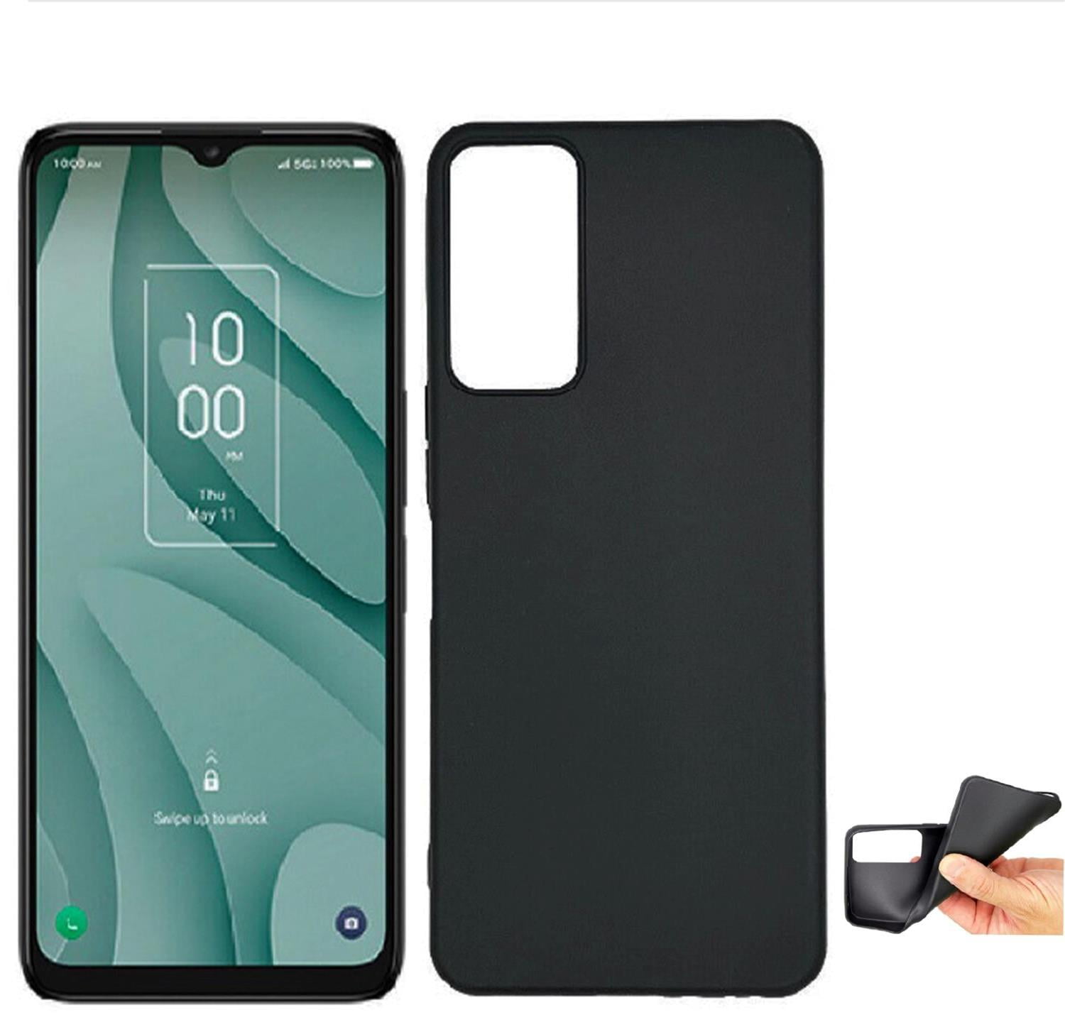Phone Case for TCL 40XE 5G / 40 XE 5G (Flexible Gel Black)