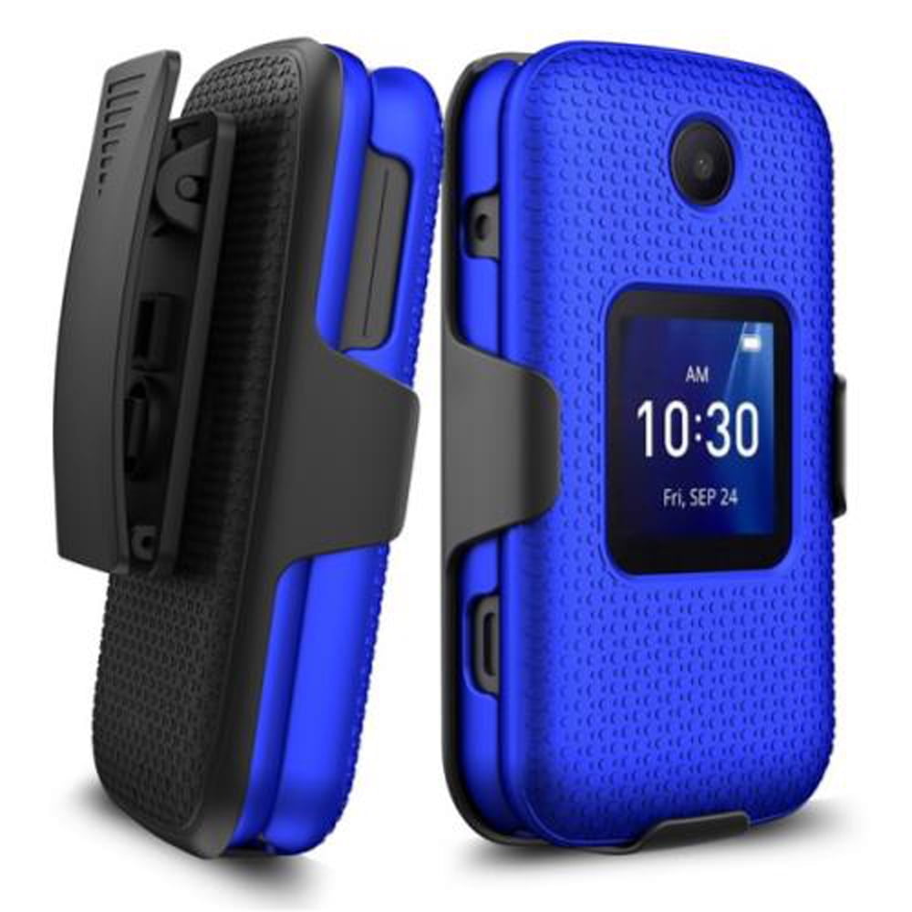 Phone Case for TCL Flip Pro / Go Flip 4 / Shock Absorbing Holster Belt