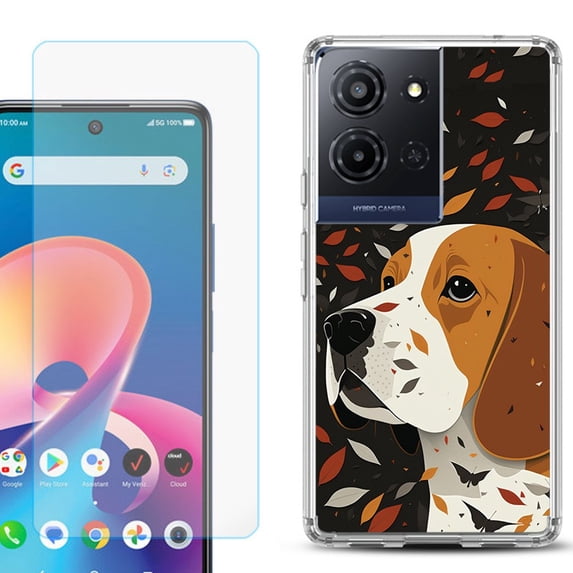 Phone Case for TCL K33 5G, with Screen Protector, by OneToughShield - Beagle
