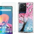 thumbnail image 1 of Phone Case for TCL K33 5G, with Screen Protector, by OneToughShield - Blossom Paint, 1 of 5