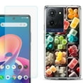 thumbnail image 1 of Phone Case for TCL K33 5G, with Screen Protector, by OneToughShield - Candy Box, 1 of 5