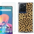 thumbnail image 1 of Phone Case for TCL K33 5G, with Screen Protector, by OneToughShield - Cheetah Gold/Black, 1 of 5