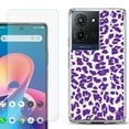 thumbnail image 1 of Phone Case for TCL K33 5G, with Screen Protector, by OneToughShield - Cheetah Purple, 1 of 5