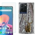 thumbnail image 1 of Phone Case for TCL K33 5G, with Screen Protector, by OneToughShield - Deer/Snow/Camo, 1 of 5