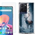 thumbnail image 1 of Phone Case for TCL K33 5G, with Screen Protector, by OneToughShield - Deer Winter, 1 of 5
