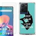 thumbnail image 1 of Phone Case for TCL K33 5G, with Screen Protector, by OneToughShield - Keep Calm / Dancing, 1 of 5